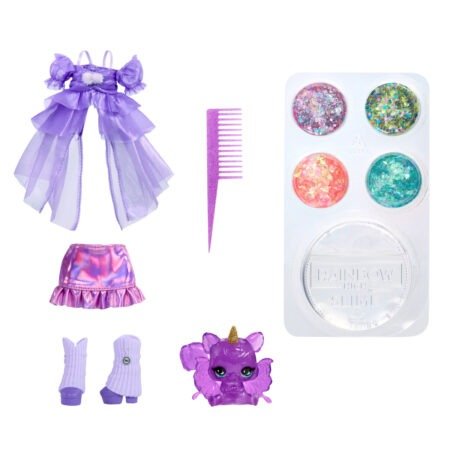 Ігровий набір з лялькою RAINBOW HIGH серії  Rainbow Shimmers  - ВІОЛЕТТА (зі слаймом) - Зображення 6