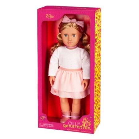 Лялька Our Generation Еффі в рожевій спідниці з воланами 46см