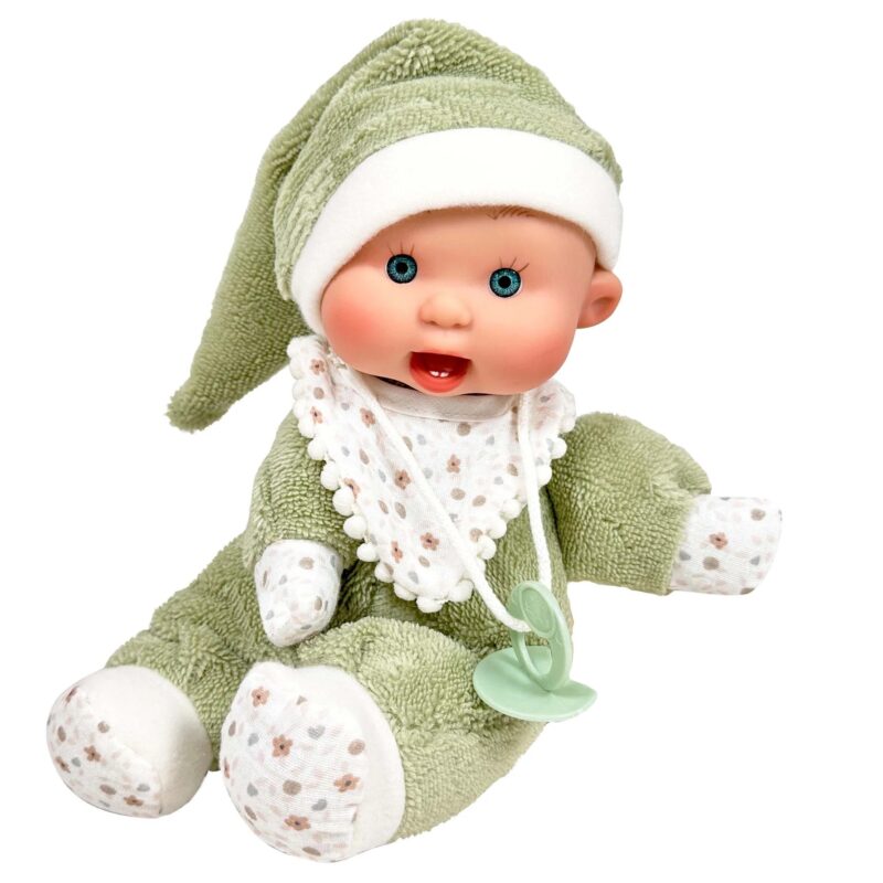 Nines d'Onil: Пупс, серія SOFT DOUDOU, у зеленому одязі в  коробці, 26см