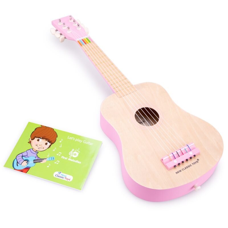 New Classic Toys Гітара де Люкс -  класична рожева