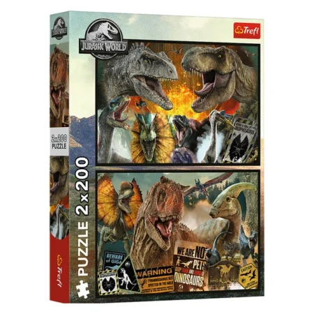 Пазли - (2х200 елм.) -  Доісторичний світ /Trefl