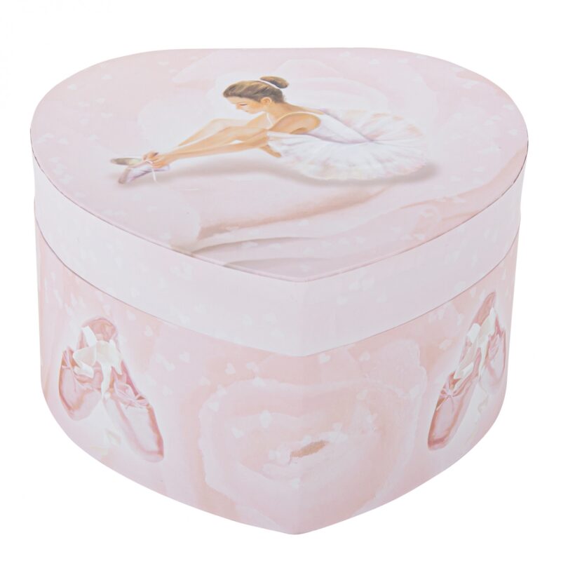 Музична скринька Велике серце, Балерина, світиться у темряві