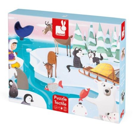 Пазл тактильний Janod Життя на льоду 20 ел. J02773