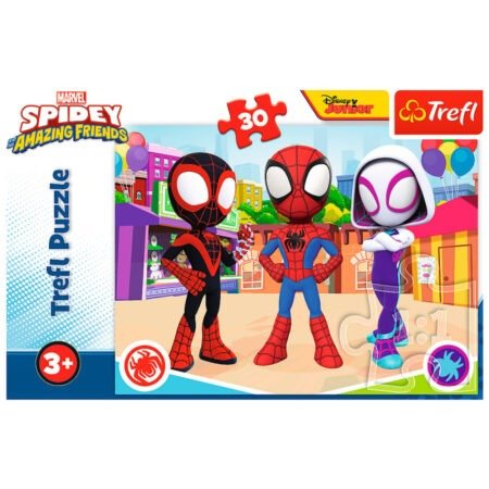 Пазли - (30 елм.) -  Пригоди спайдермена та друзів  / Марвел: Спайдермен та друзі/Trefl