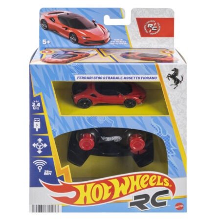 Машинка Hot Wheels Феррарі SF90 1:64 на пульті управління для Треку Hot Wheels JGD09