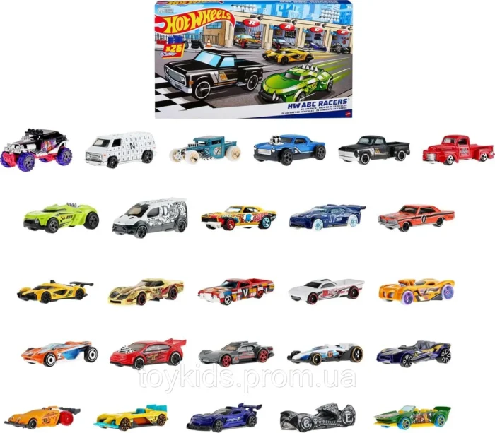 Подаруноковий набір базових машинок Hot Wheels 26 шт - Зображення 6