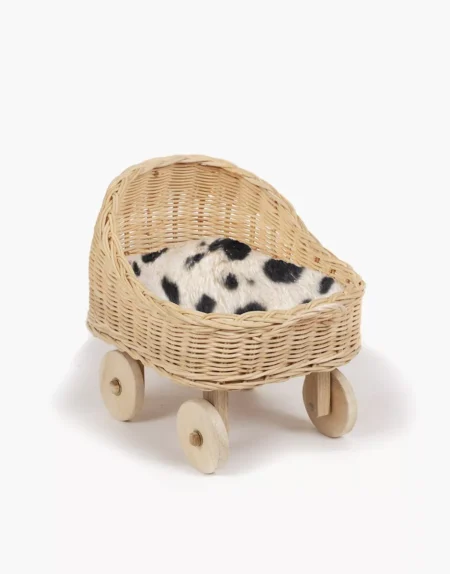 Міні-колиска Ambon з бамбука та ротанга для ляльок Minikane 28 см, 21 см та 7 см.  - Зображення 2
