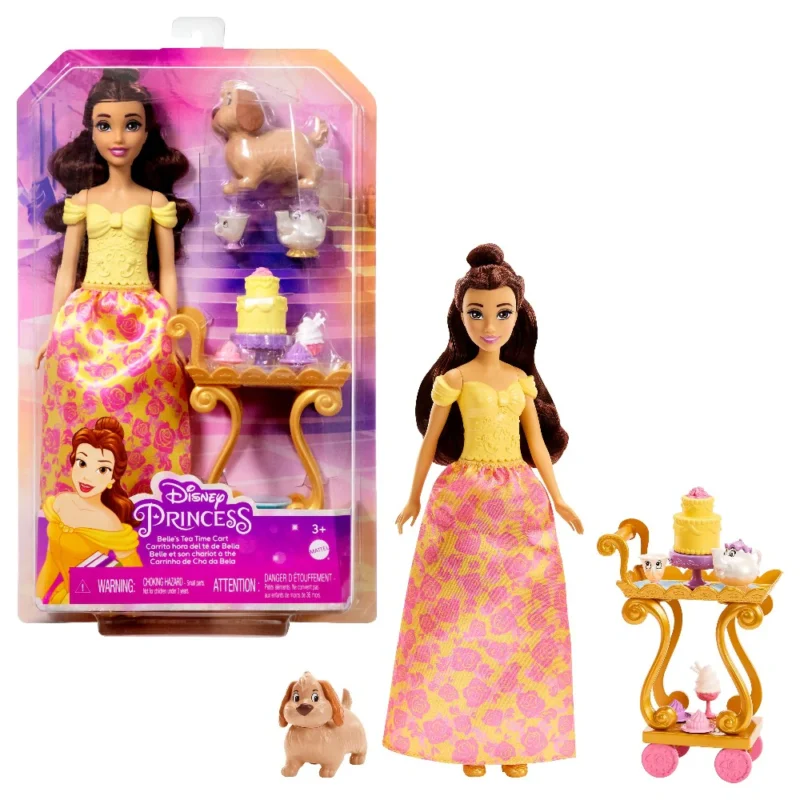 Ігровий набір Disney  Красуня та чудовисько , лялька Бель з візком для чаювання