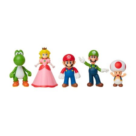 Набор эксклюзивных игровых фигурок SUPER MARIO - МАРИО И ДРУЗЬЯ (5 фигурок, 6 cm) - Зображення 2