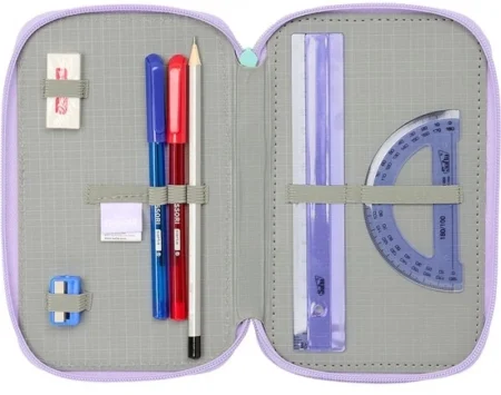 SAFTA: Потрійний пенал(37 предметів) FROZEN - Зображення 3