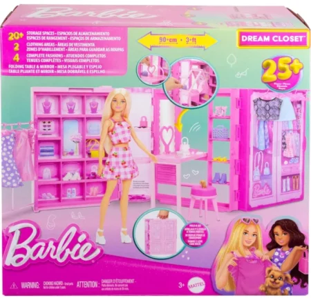Ігровий набір Barbie Dream Closet з одягом та аксесуарами
