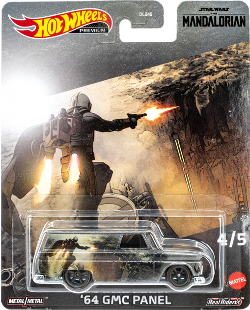 3 Автомодель Hot Wheels Premium 2023 Star Wars Mandalorian 4/5 64 GMC PANEL HKC94 - Зображення 1