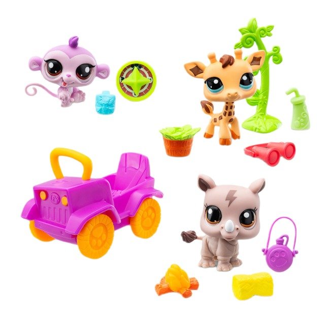 3 Ігровий набір LITTLEST PET SHOP – САФАРІ (3 фігурки, аксес.) - Зображення 1