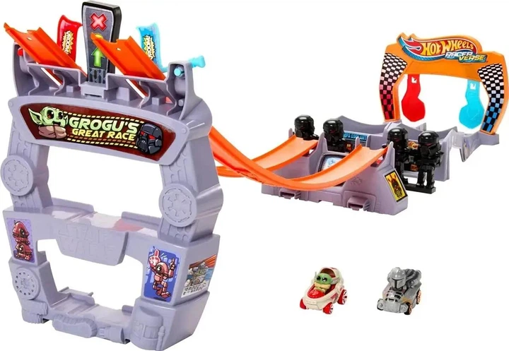 4 Автотрек Hot Wheels з машинками Зоряні війни Великі Перегони Грогу (HPL32) - Зображення 1