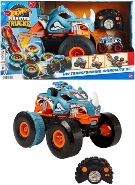 Ігровий набір Hot Wheels Monster Trucks Rhinomite Mega Transformation