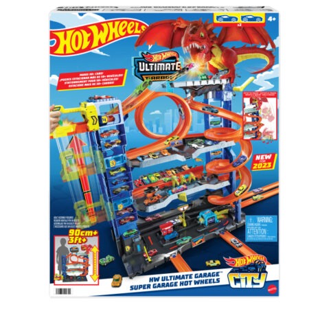 Мега-гараж HOT WHEELS CITY Атака дракону  HKX48