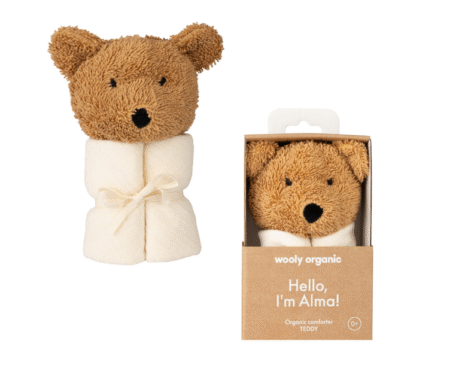 Мусліновий комфортер із м’якою іграшкою Wooly Organic - Ведмедик - Зображення 2