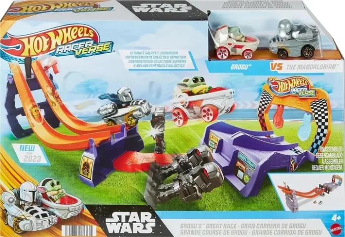 Автотрек Hot Wheels з машинками Зоряні війни Великі Перегони Грогу (HPL32) - Зображення 2