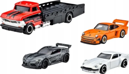 Набір транспортних засобів Mattel Hot Wheels Premium Collector Supra, Porsche, Datsun GMH39-957A 4 шт. - Зображення 2