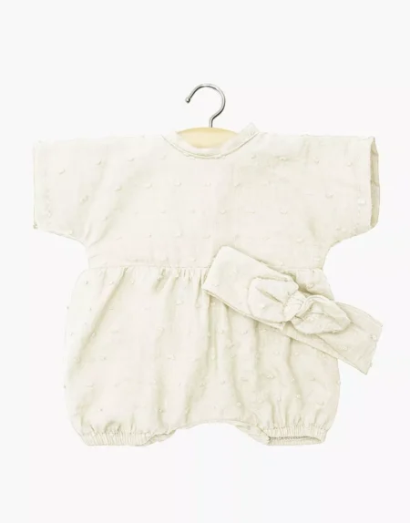 Комбінезон Ноа та її кругла пов'язка на голову з бантом для ляльки 36см