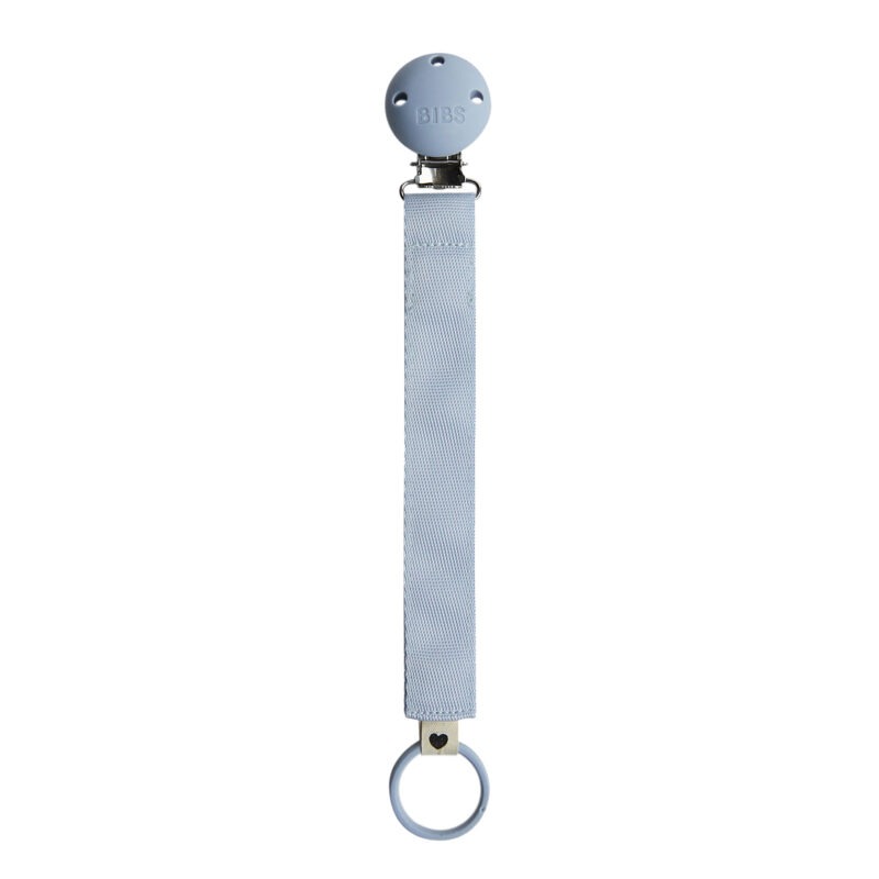 Тримач для соски 9409314 BIBS Pacifier Clip Ribbon Dusty Blue