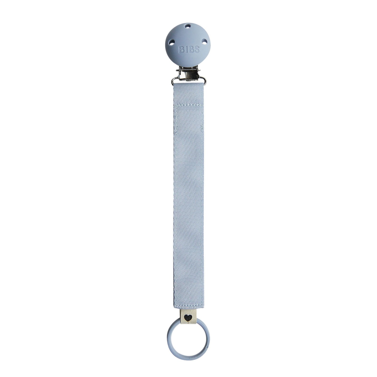 15 Тримач для соски 9409314 BIBS Pacifier Clip Ribbon Dusty Blue - Зображення 1