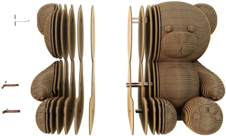 Картонний конструктор  Cartonic 3D Puzzle TEDDY BEAR - Зображення 2