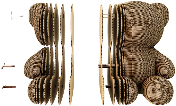 Картонний конструктор  Cartonic 3D Puzzle TEDDY BEAR - Зображення 2