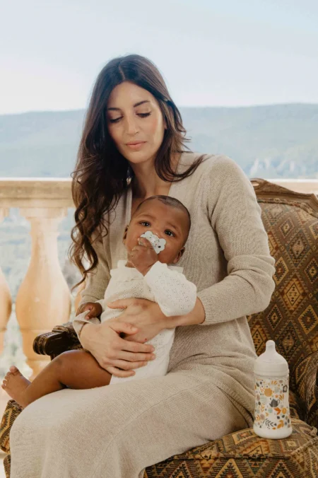 Пустушка фізіологічна у формі метелика, 0-6 місяців,  Wonderland , блакитна з малюнком (8426420901116) - Зображення 2