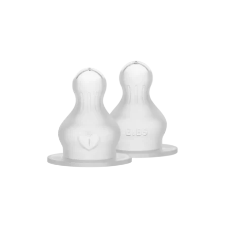 Змінна соска для бутилочки 5000011 BIBS Baby Bottle Nipple Round Silicone 2 pack Slow Flow