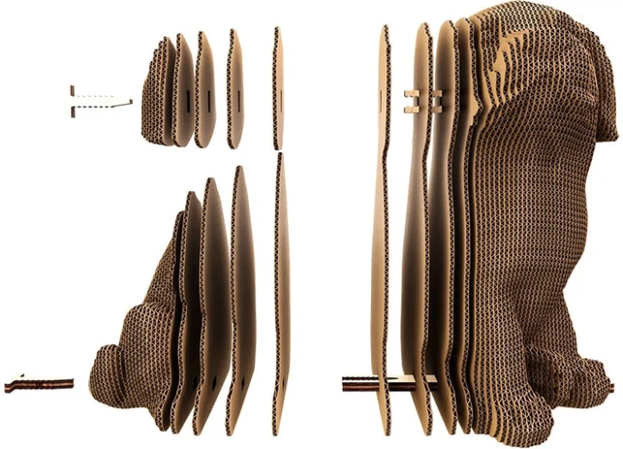 Картонний конструктор  Cartonic 3D Puzzle LABRADOR PUPPY - Зображення 2