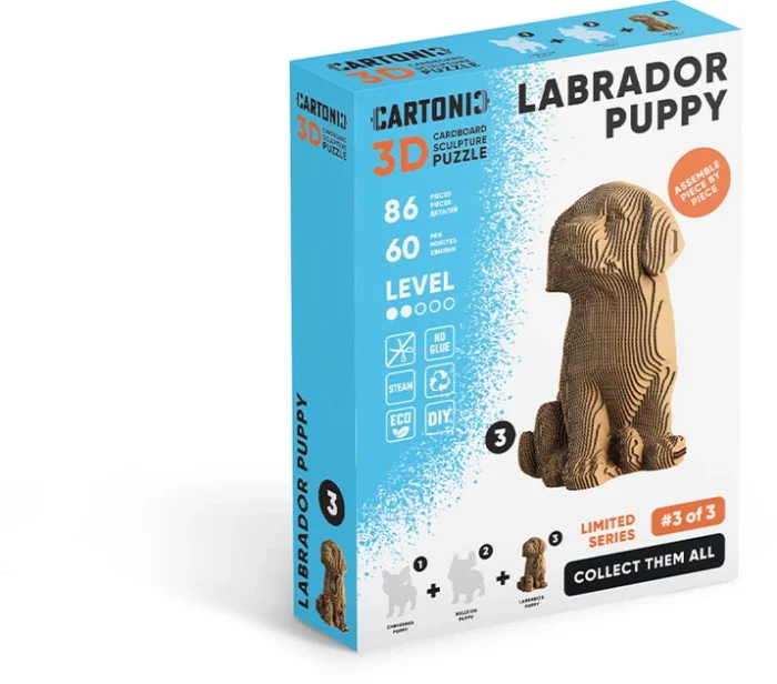 Картонний конструктор  Cartonic 3D Puzzle LABRADOR PUPPY - Зображення 3