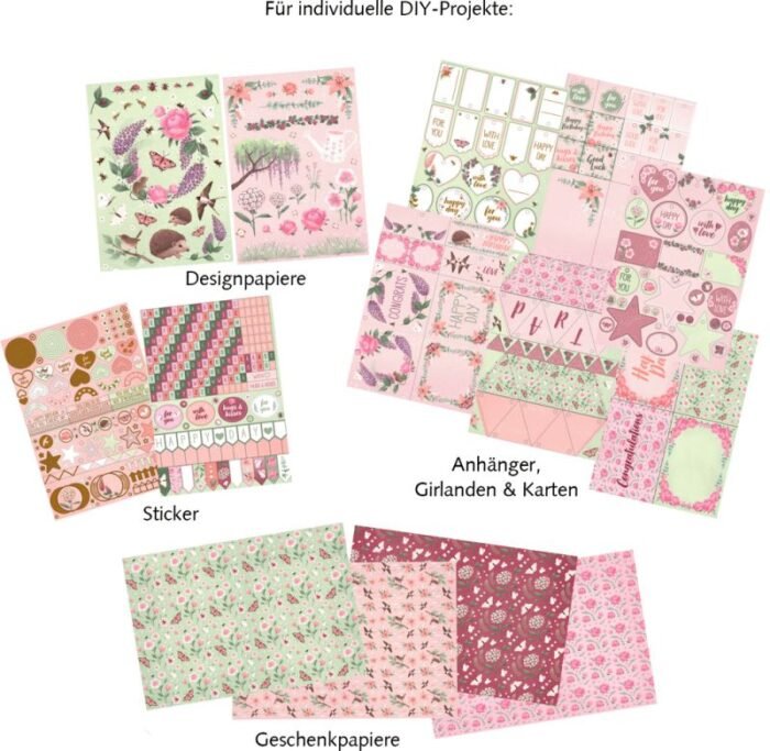 Набір паперу дизайнерського «Пишний сад» - Зображення 3