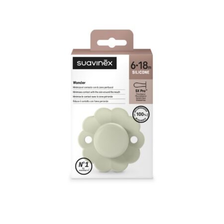 Пустушка фізіологічна, 6-18 місяців,  Wonder , світло-зелена (8426420084239) - Зображення 3