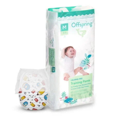 Підгузки-трусики Offspring® розмір M, 6-11 кг, 42 шт, Шкільне приладдя