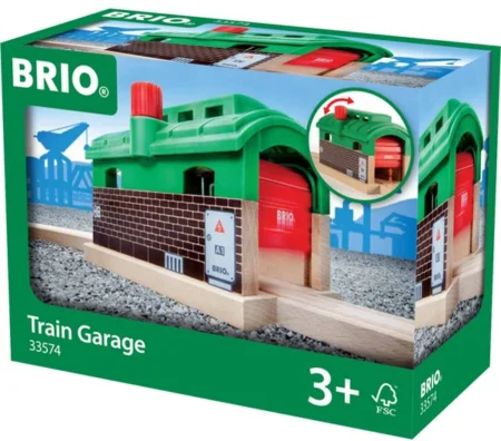 Депо BRIO з механічними дверима (33574)