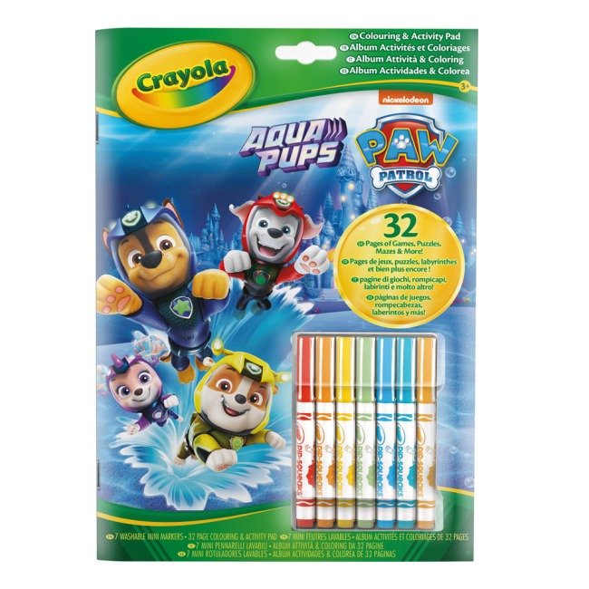 1 Розмальовка Paw Patrol , 32 сторінки та 7 фломастерів - Зображення 1