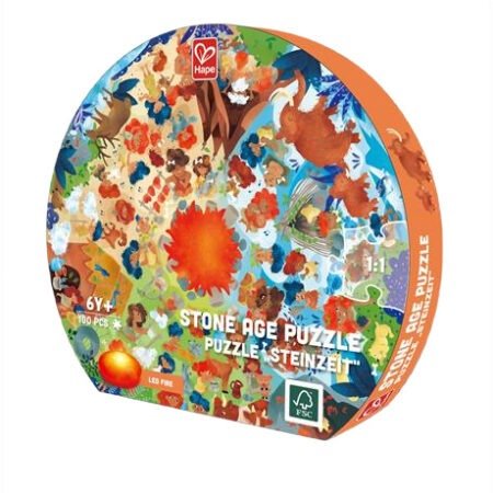 Пазл круглий Hape Кам'яний вік 100 ел. (E1638)