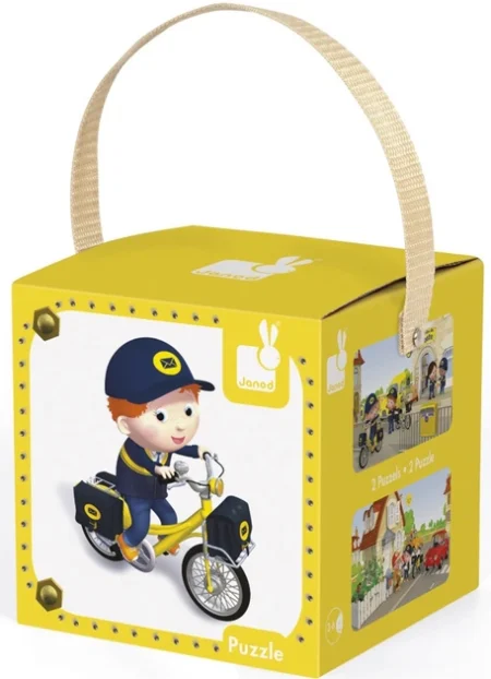 Набір з 2 пазлів Janod Велосипед Метта 60ел