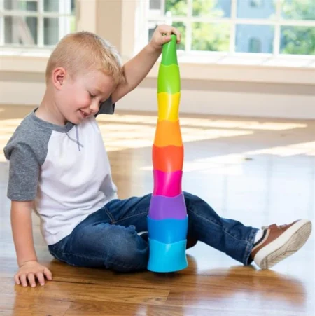 Пирамидка Fat Brain Toys Spiroku Цветная башенка (F318ML)