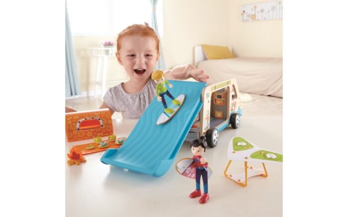 Машинка дерев'яна Hape Фургон для пригод (E3407) - Зображення 3