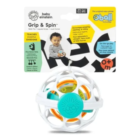 Іграшка-брязкальце  Grip & Spin™  Oball™ Baby Einstein™ - Зображення 2