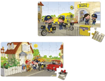 Набір з 2 пазлів Janod Велосипед Метта 60ел - Зображення 2