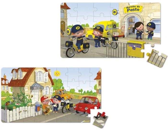 Набір з 2 пазлів Janod Велосипед Метта 60ел - Зображення 2