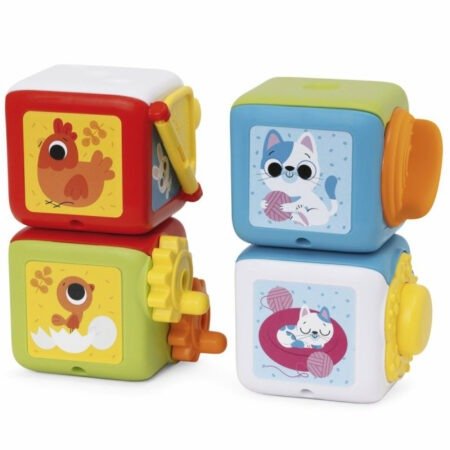 Іграшка розвиваюча 2 в 1  Мультисенсорні кубики Монтессорі - Зображення 2