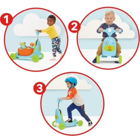 Самокат/толокар SKIP HOP 3 в 1 ceрія ZOO Собачка - Зображення 2