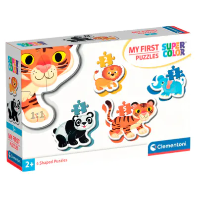 Пазл 4 в 1 Clementoni  Wild Animals , серія  My First Puzzles