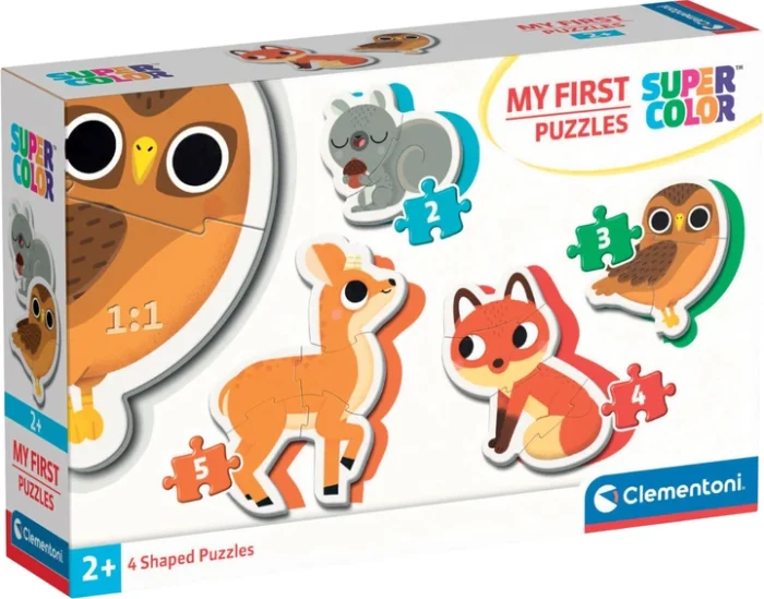 Пазл 4 в 1 Clementoni  Forest Animals , серія  My First Puzzles - Зображення 1
