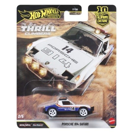 Машинка Premium Hot Wheels Porsche 914 Safari Thrill Climbers 1:64 JKF22 White - Зображення 4