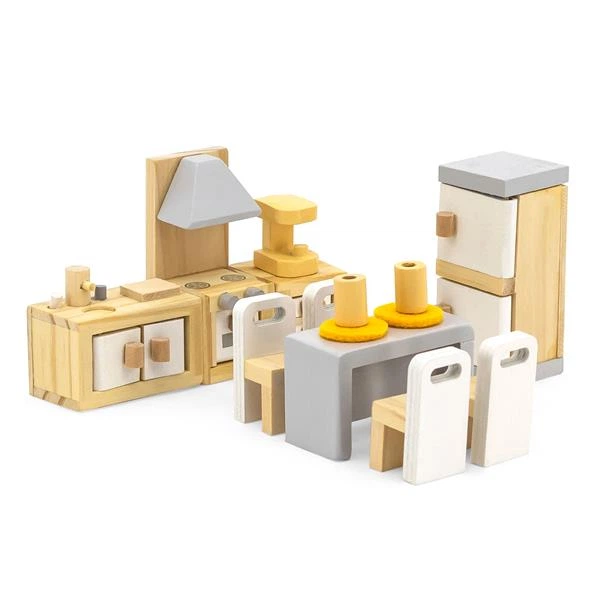 5 Дерев'яні меблі для ляльок Viga Toys PolarB Кухня та їдальня (44038) - Зображення 1